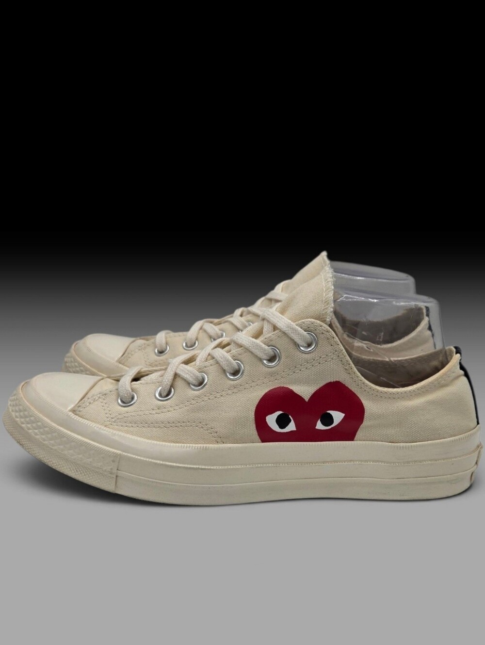 Comme des Garçons Play x Converse Chuck Taylor Sneaker Low Men 8 Wm 10 Off White
